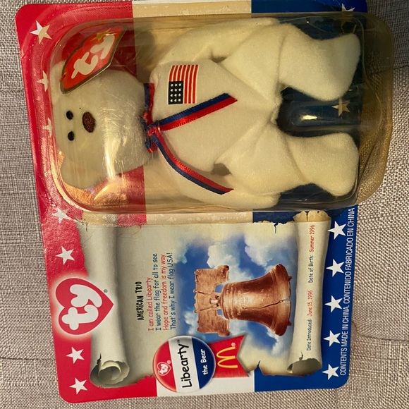 TY Beanie baby AMERICAN Trio-Lefty,Righty,Libearty - Picture 4 of 5